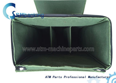 Bolso verde del casete de los recambios de la atmósfera con cinco casetes, componentes de la máquina del cajero automático