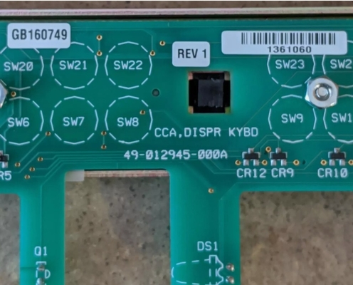 Diebold teclado de control del cajero automático, CCA Dispenser 49012945000A L5-7
