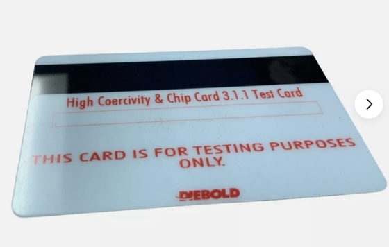 Cartilla de prueba Diebold Nixdorf Hi-Co ASTP 49201476000B    OEM Tarjeta de banda magnética