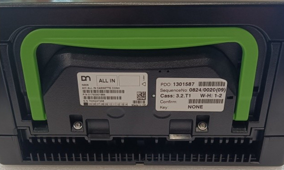 1750301684 01750301684 Piezas de máquinas de cajeros automáticos DN 200 N906 Diebold Nixdorf AIC ALL IN CASSETTE CONV