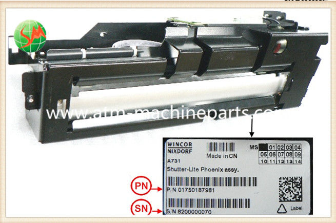 01750187981 montaje PC280 de Lite del obturador del OBTURADOR V.6 de la SALIDA de las partes 1750187981 de Wincor Nixdorf